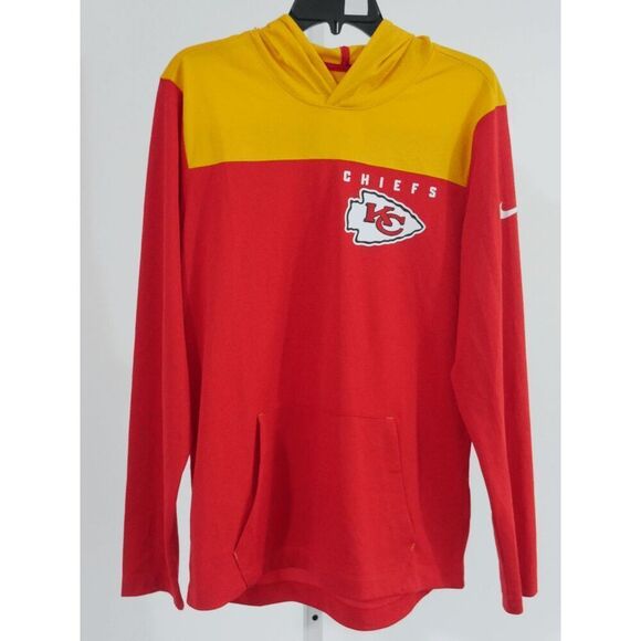Nike Kansas City Chiefs Men's Red LIGHTWEIGHT Long Sleeve Lightweight Hoodie S - Picture 2 of 8